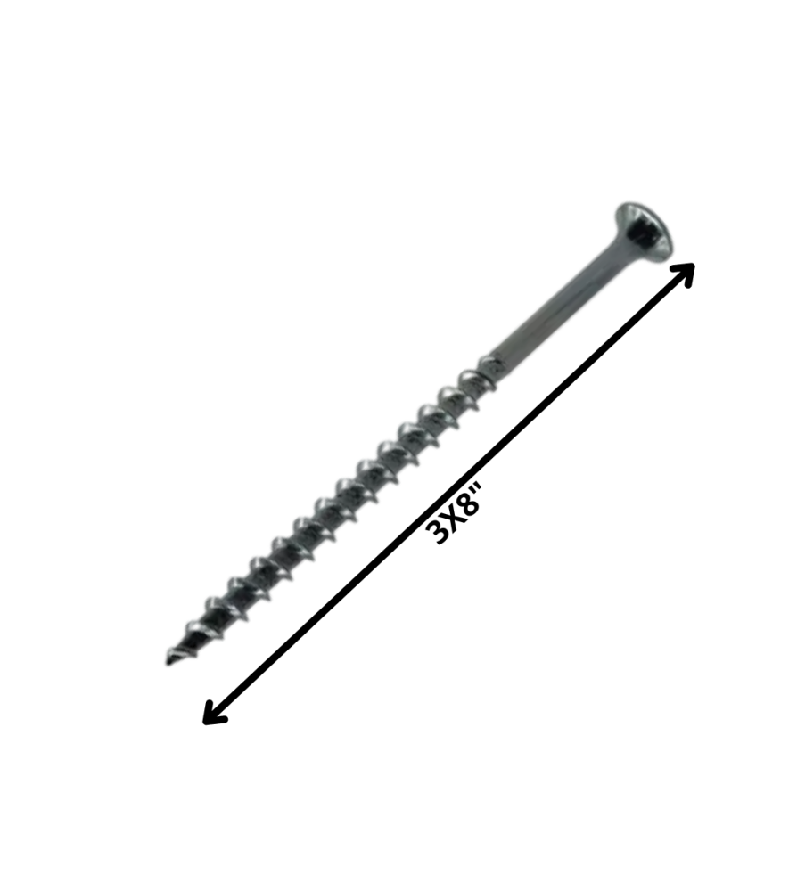 Tornillo Volcanita Trompeta H/ct 3 X 8 Negro
