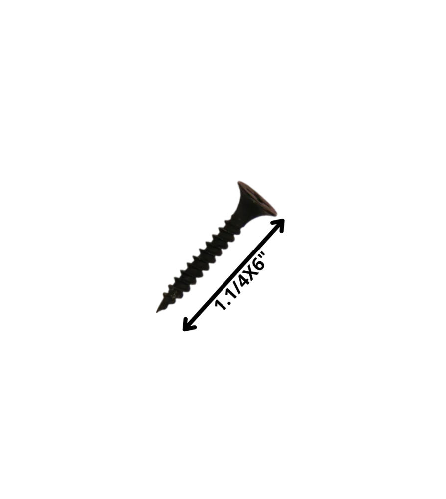 Tornillo Volcanita Trompeta H/f 11/4 X 6 Negro