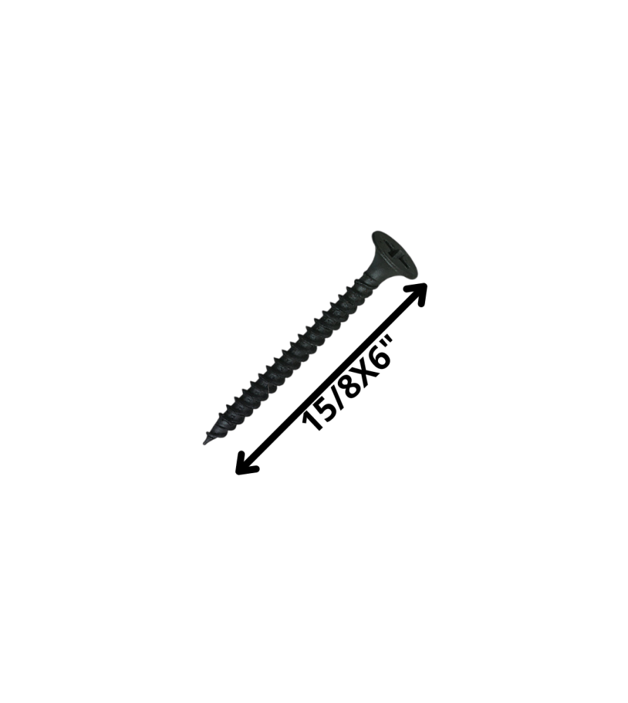 Tornillo Volcanita Trompeta H/f 15/8 X 6 Negro