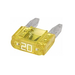 FUSIBLE MINI DE AUTOMOVIL 20 AMP AMARILLO
