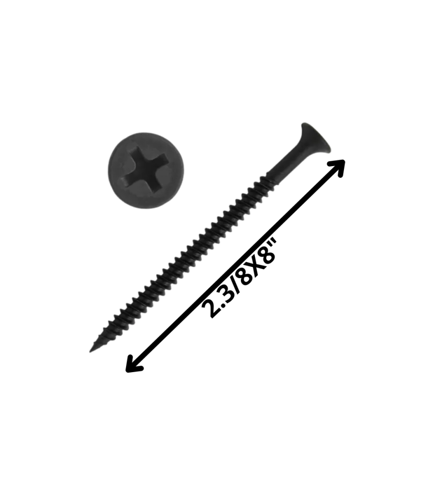 Tornillo Volcanita Trompeta H/f 23/8 X 8 Negro