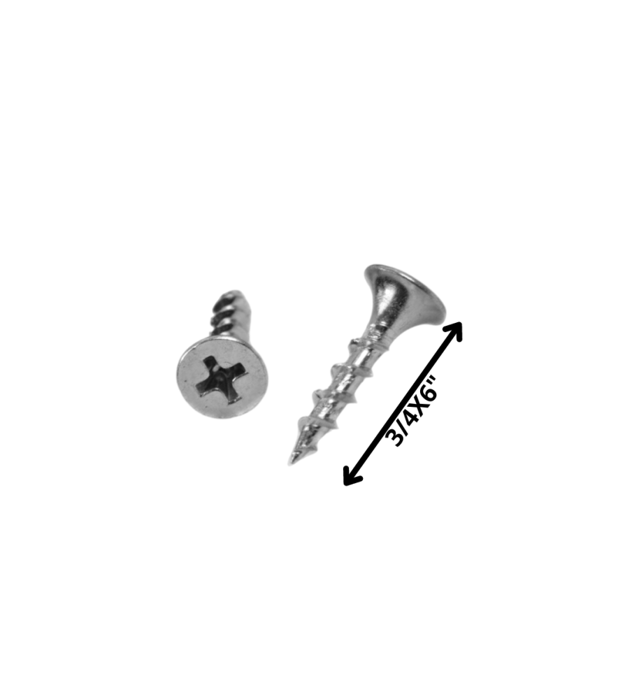 Tornillo Volcanita Trompeta H/cte 3/4 X 6 Zinc