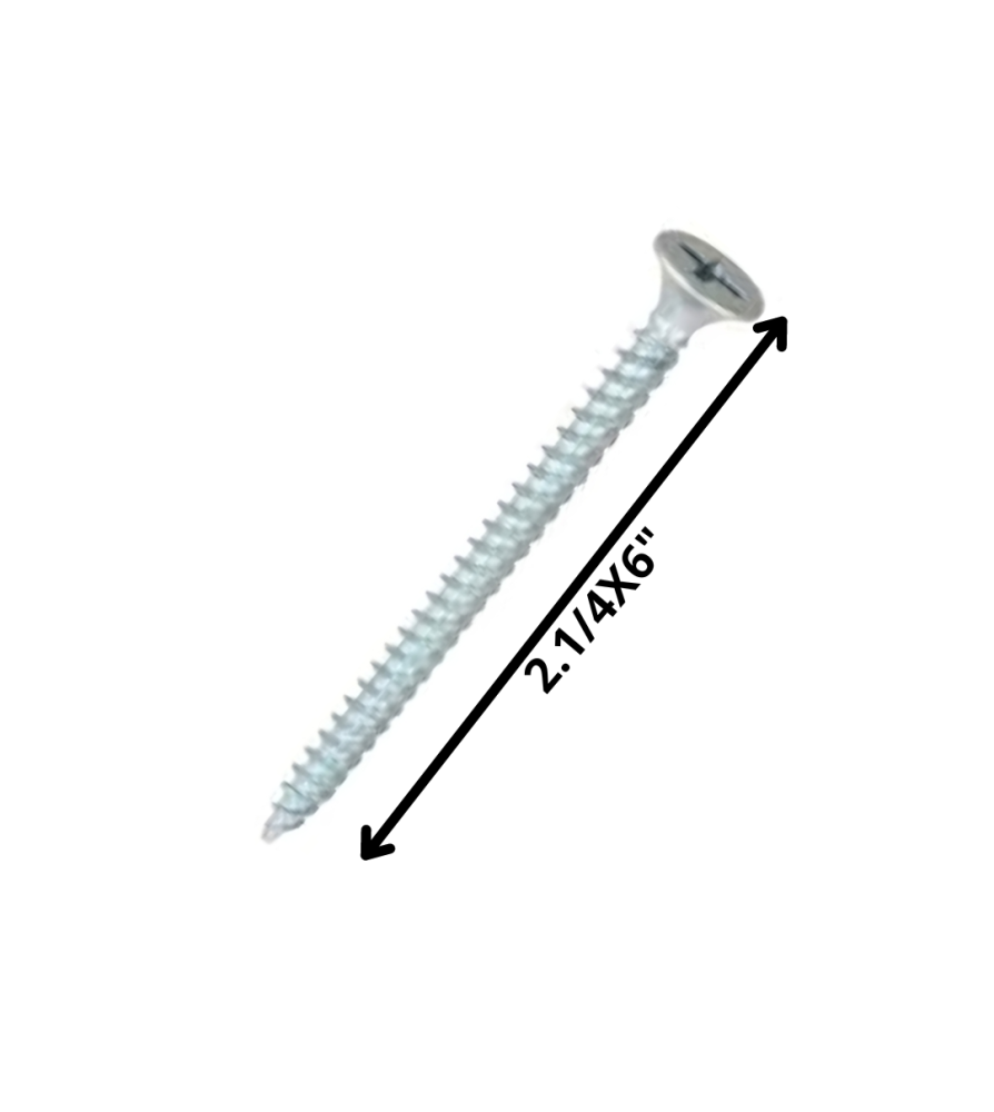 Tornillo Volcanita Trompeta H/fin 21/4 X 6 Zinc
