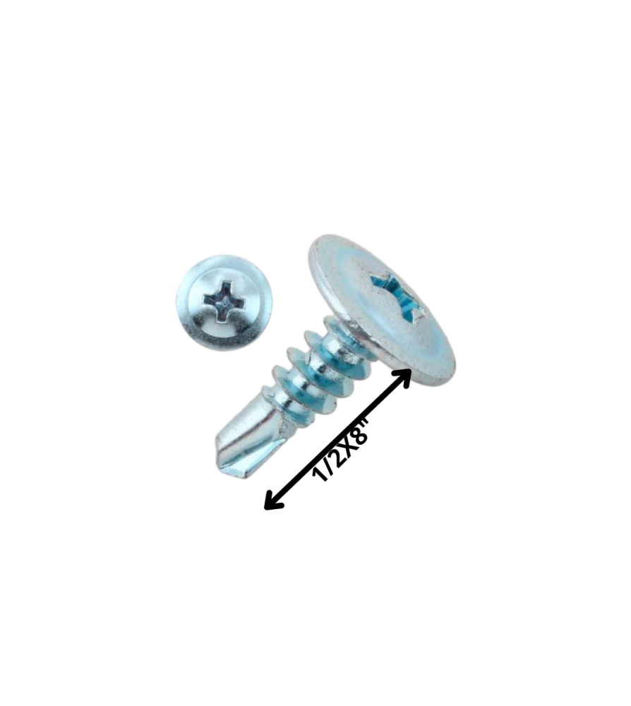 Tornillo Autop Lenteja Punta De Broca 8 X 1/2" Zn
