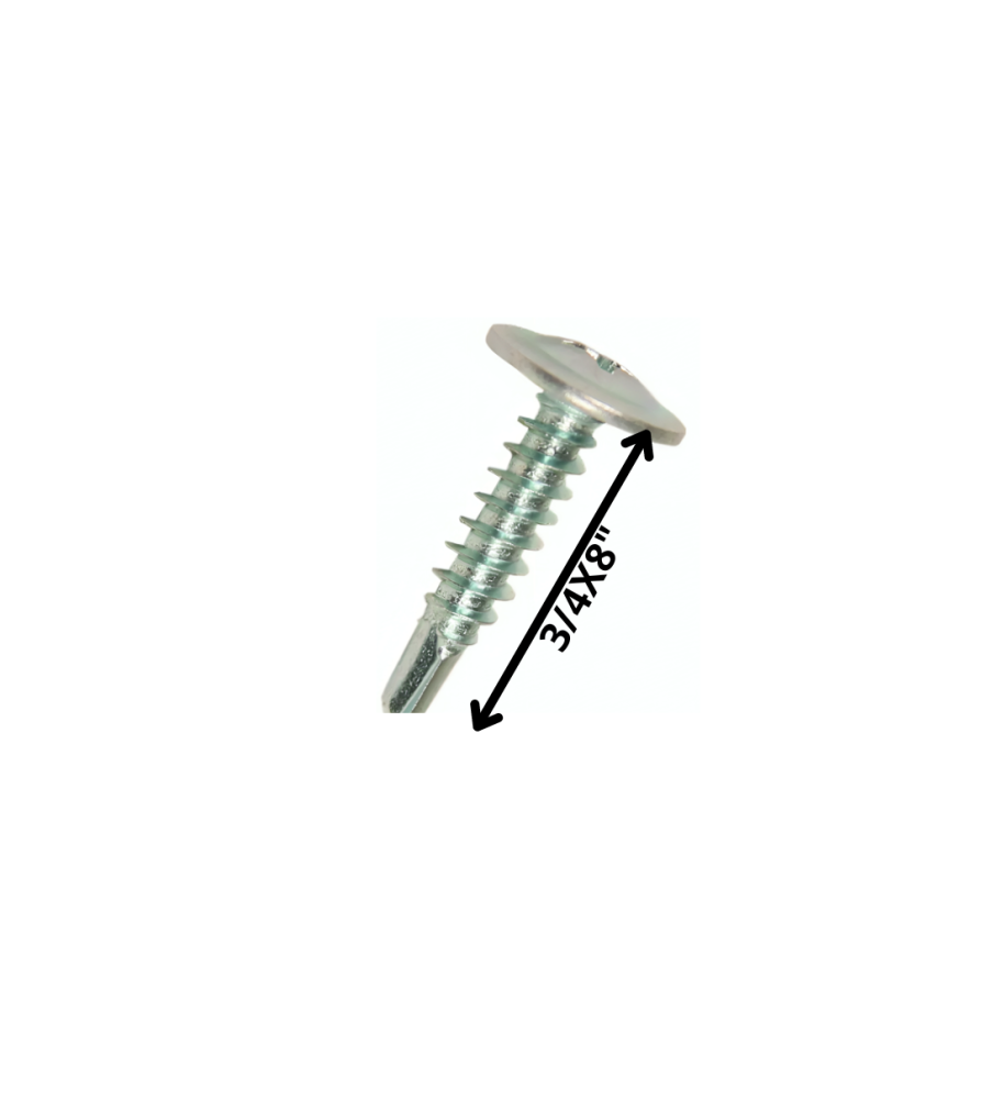 Tornillo Autop Lenteja Punta De Broca 8 X 3/4" Zn