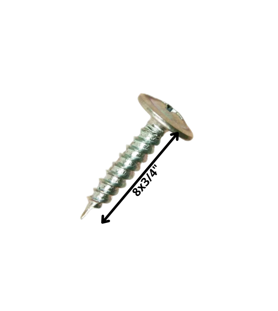 Tornillo Autop Lenteja Punta Aguda 8 X 3/4" Zn