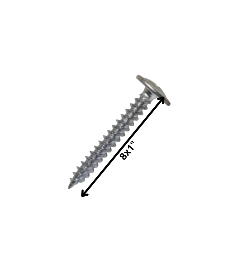 Tornillo Autop Lenteja Punta Aguda 8 X 1 " Zn