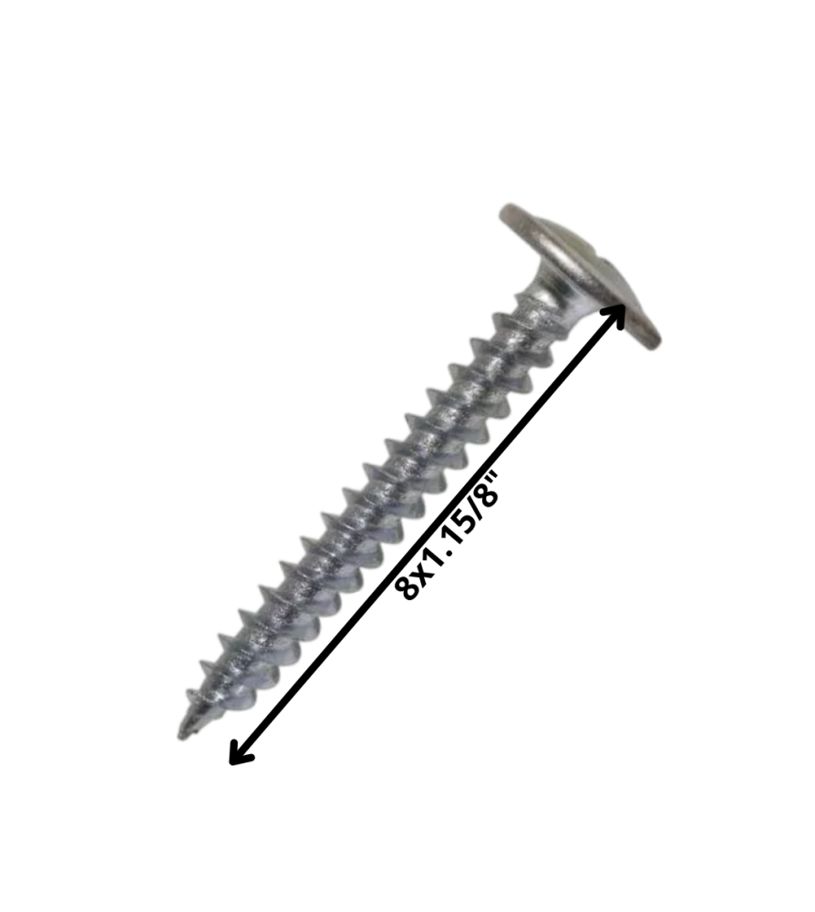 Tornillo Autop Lenteja Punta Aguda 8 X 1 5/8" Zn