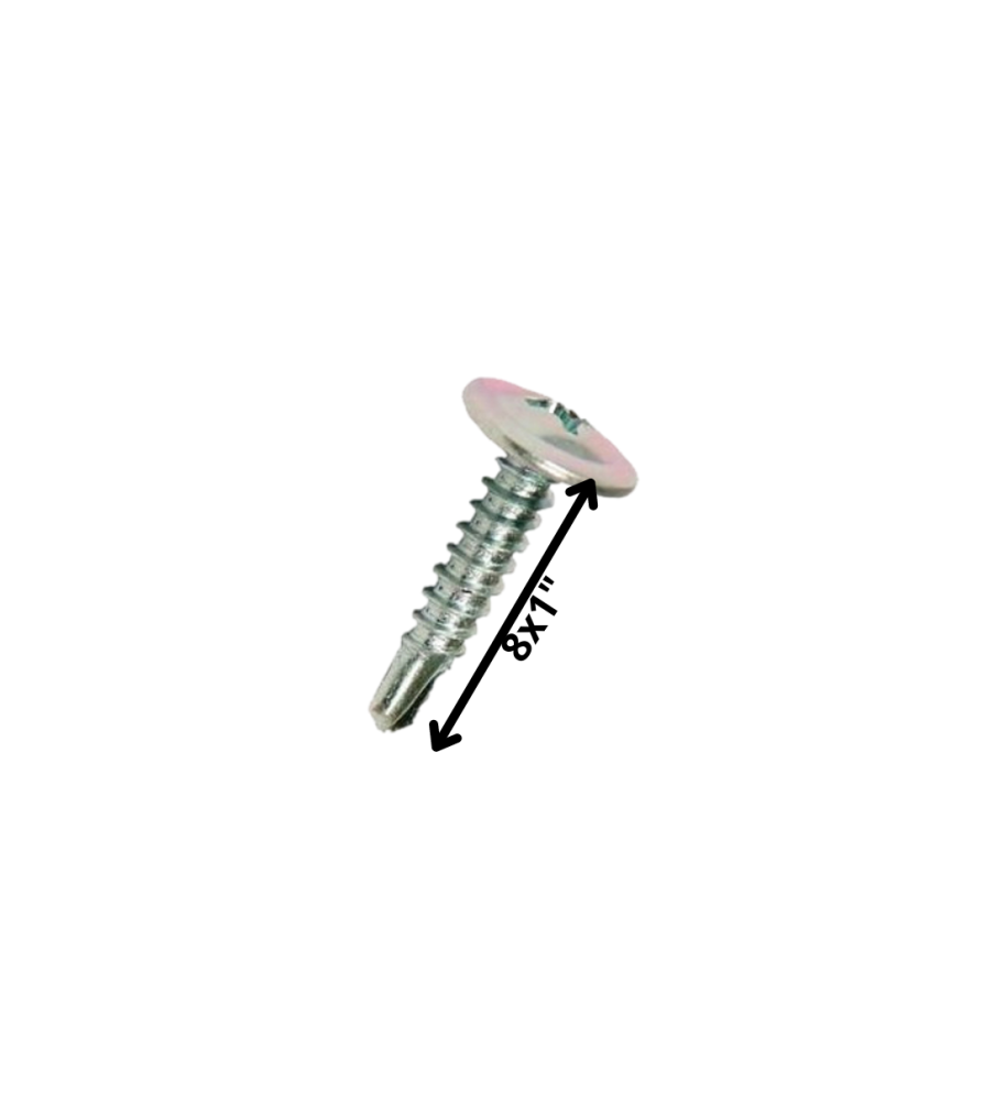 Tornillo Autop Lenteja Punta De Broca 8 X 1 " Zn