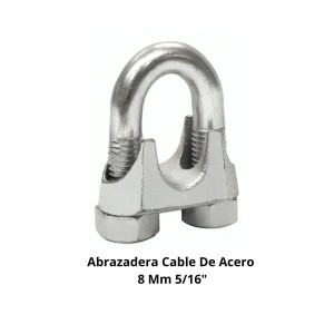 ABRAZADERA CABLE DE ACERO 8 MM 5/16"