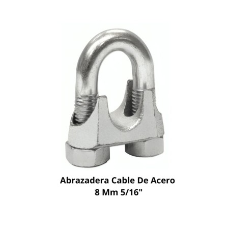 ABRAZADERA CABLE DE ACERO 8 MM 5/16"