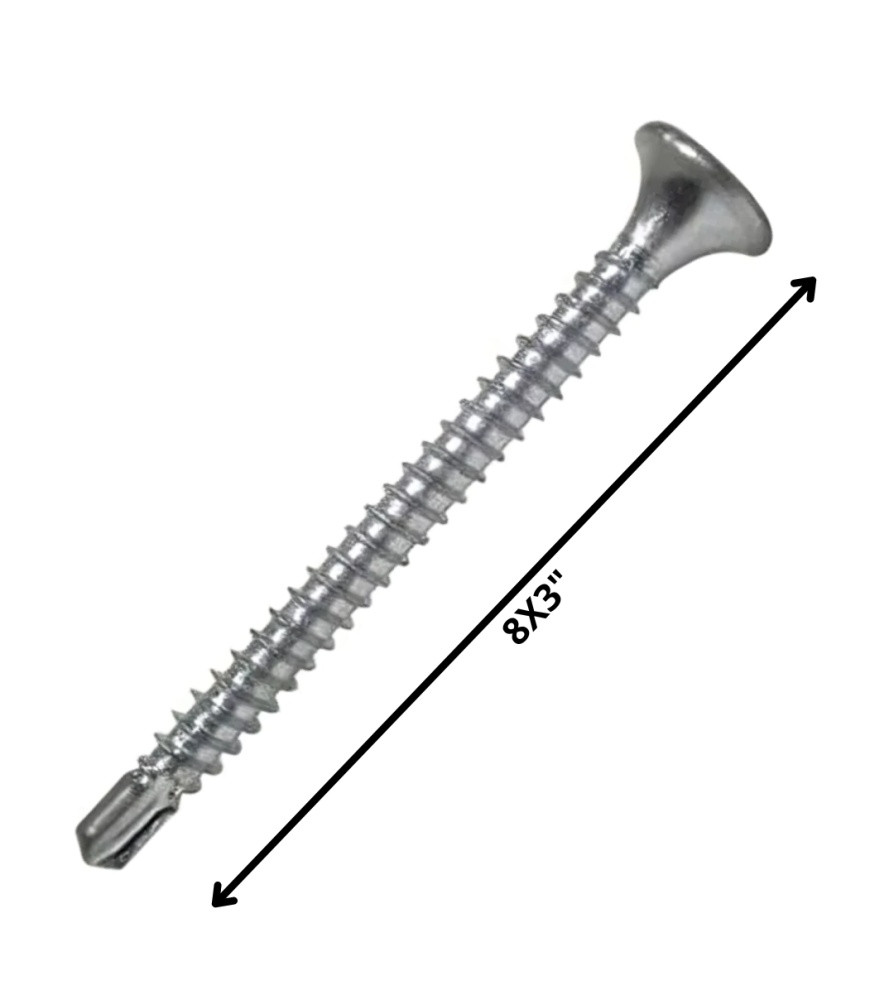 Tornillo Autoperforante Punta Broca 8 X 3 Zincado