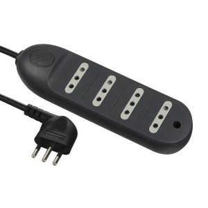 ALARGADOR ELECTRALINE 4 POSICIONES 1.5 MTS NEGRO