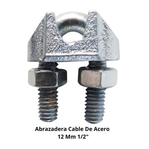 ABRAZADERA CABLE DE ACERO 12 MM 3/8"