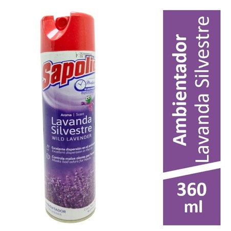 SAPOLIO DESODORANTE AMBIENTAL LAVANDA 360 CC