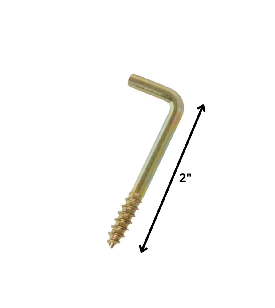 Tornillo Escuadra Dicromatado 2"