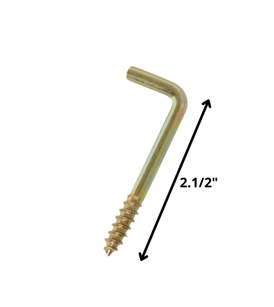 Tornillo Escuadra Dicromatado 21/2"