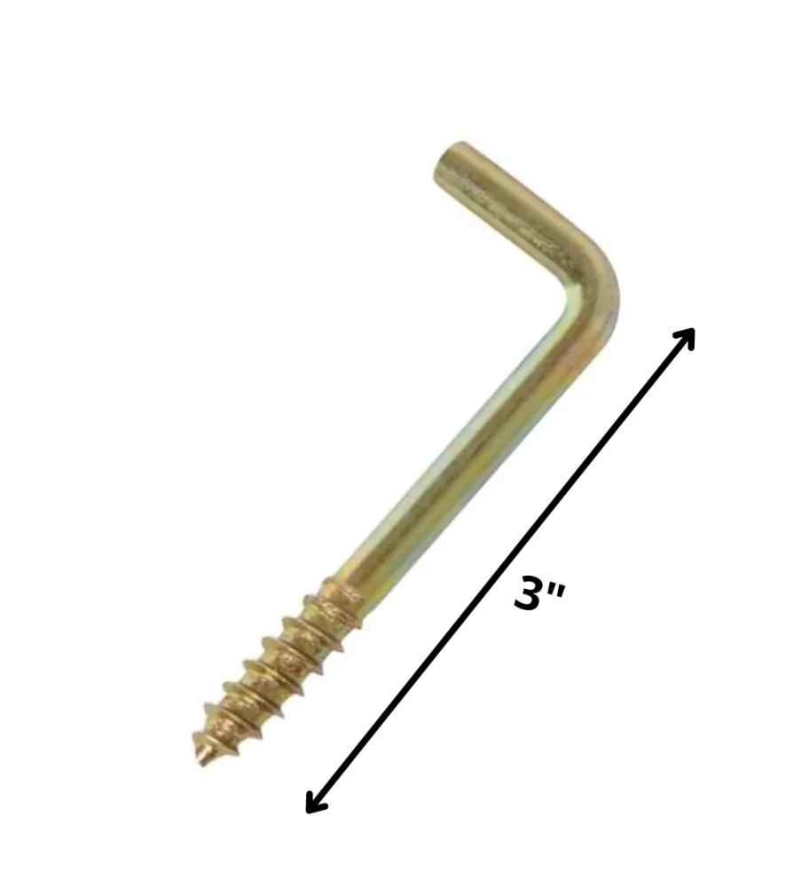 Tornillo Escuadra Dicromatado 3"