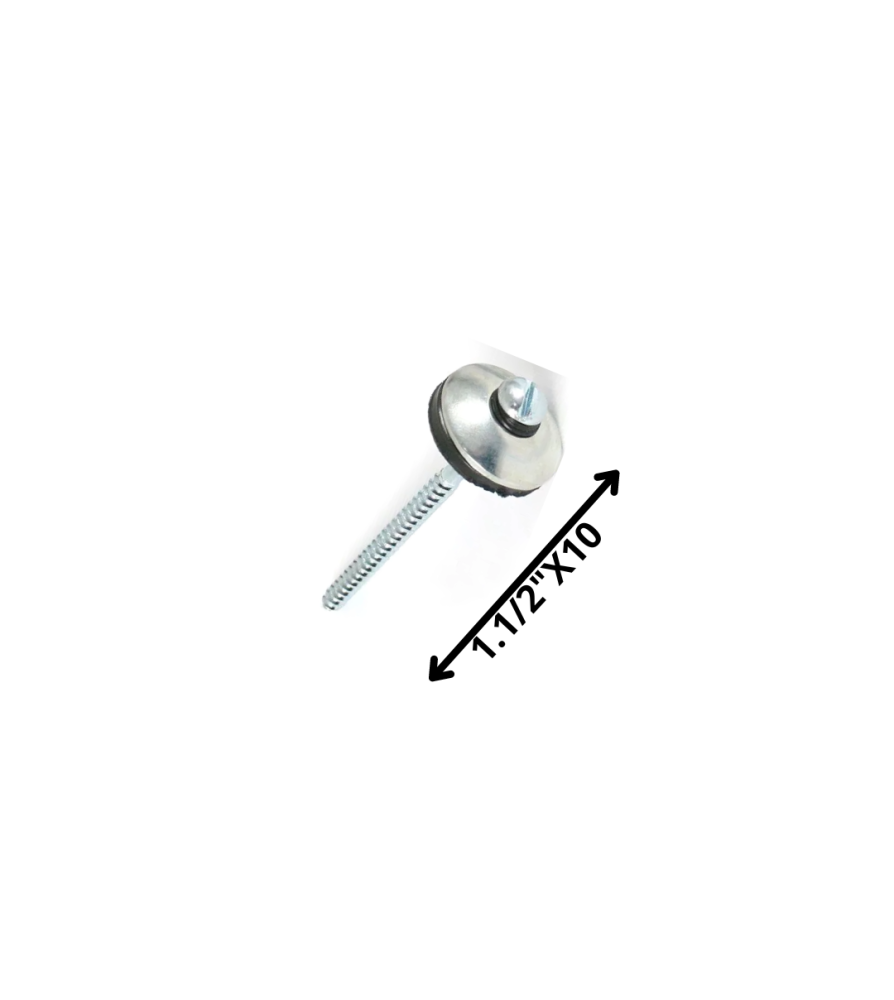 Tornillo Techo Zincado 11/2 X 10