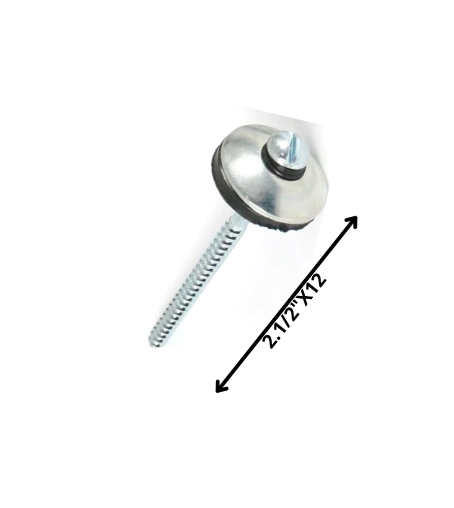 Tornillo Techo Zincado 21/2 X 12