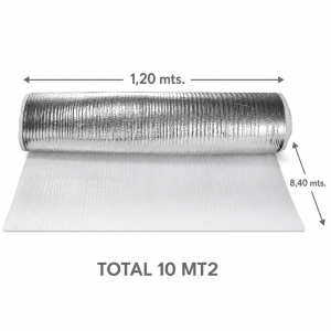 ESPUMA NIVELADORA 3 MM 10 MT/3 ALU (1,20 X8,40 MT)