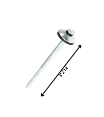 Tornillo Techo Zincado 3 X 12