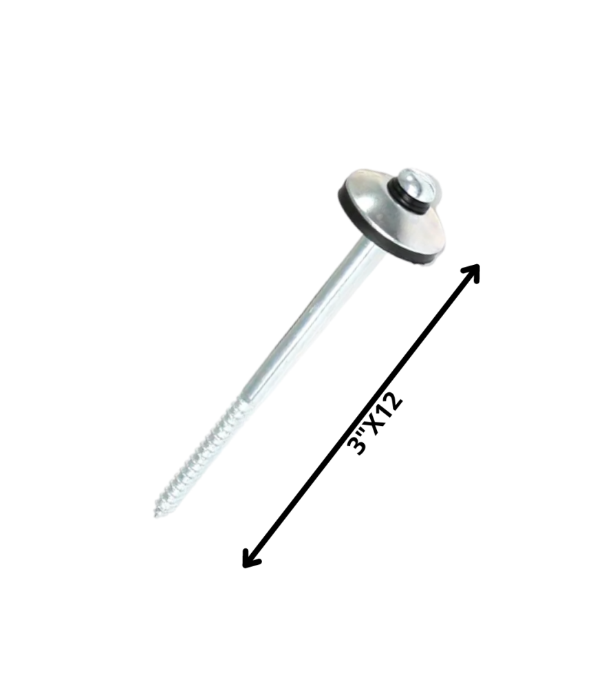 Tornillo Techo Zincado 3 X 12