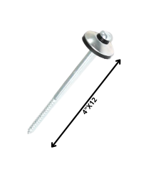 Tornillo Techo Zincado 4 X 12