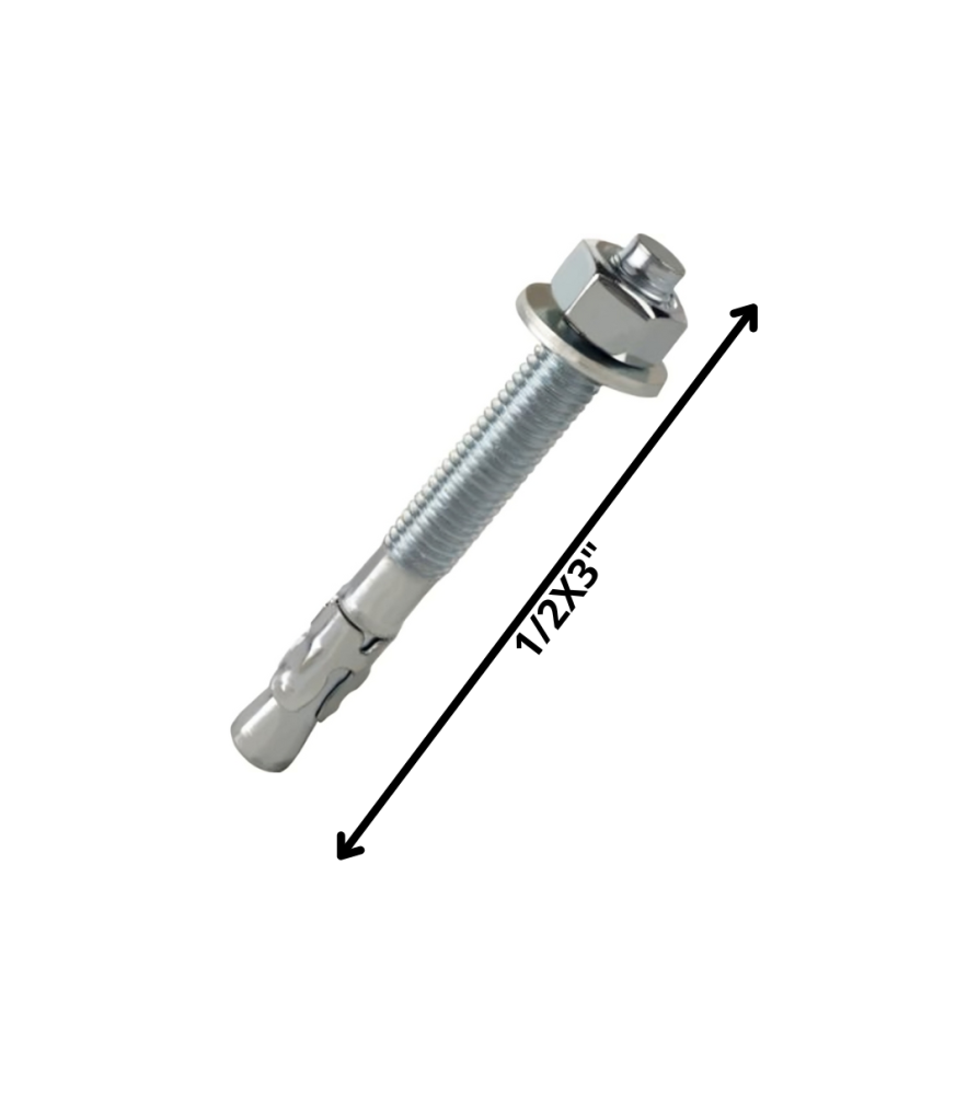 Perno Anclaje C/tuerca (12) 1/2 X 3