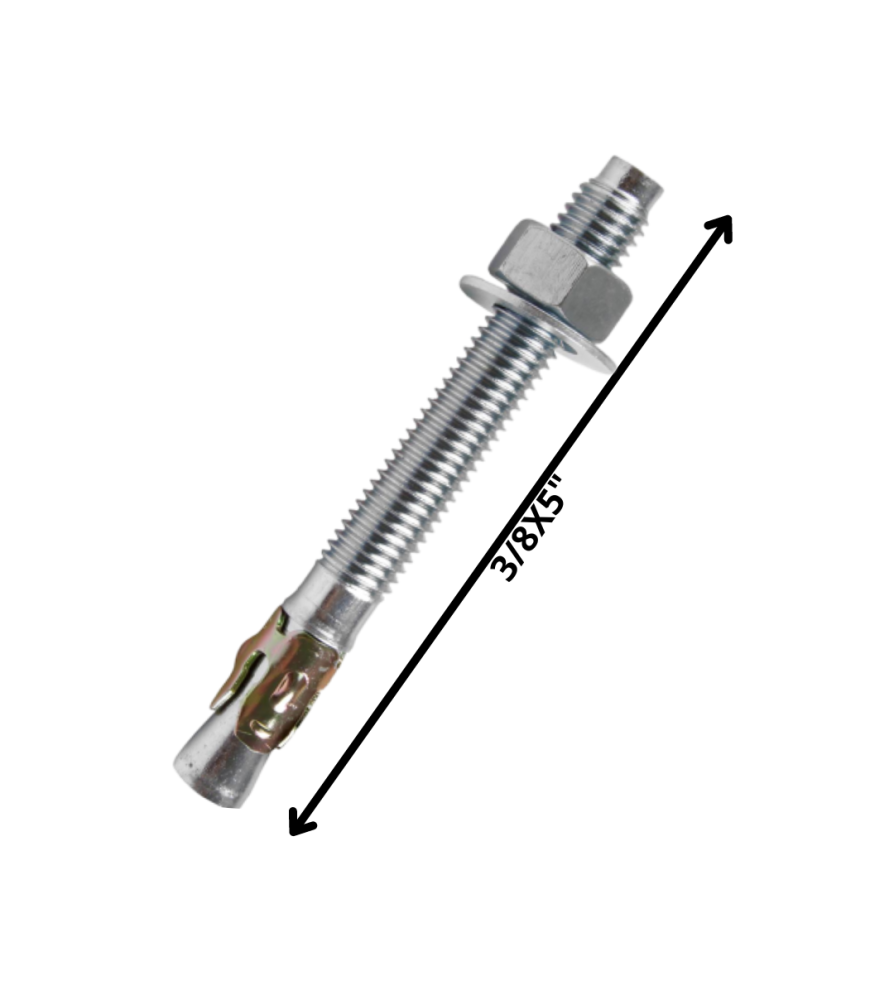 Perno Anclaje C/tuerca (10) 3/8 X 5