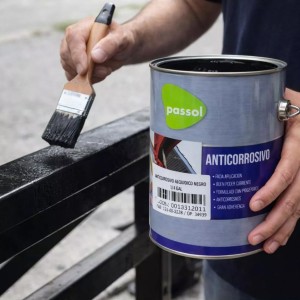 ANTICORROSIVO PASSOL ALQUIDICO 1/4 GL NEGRO