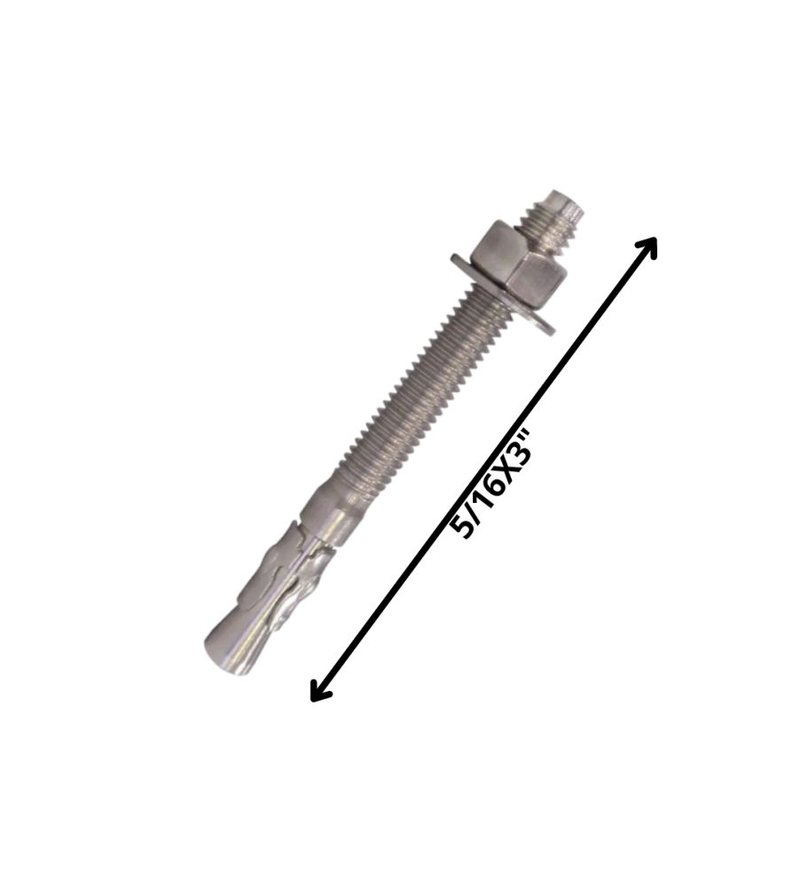 Perno Anclaje C/tuerca (08) 5/16 X 3