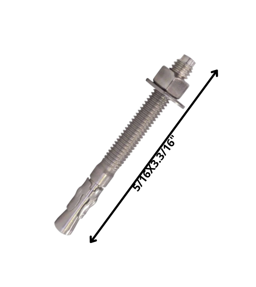 Perno Anclaje C/tuerca (08) 5/16 X 3 3/16