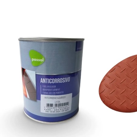 ANTICORROSIVO PASSOL ALQUIDICO 1/4 GL ROJO OXID