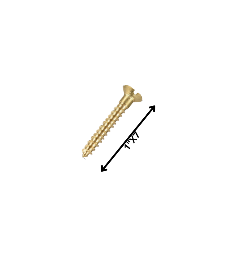 Tornillo Madera Cabeza Plana 1 X 7