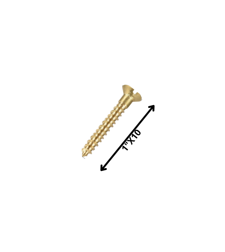 Tornillo Madera Cabeza Plana 1 X 10