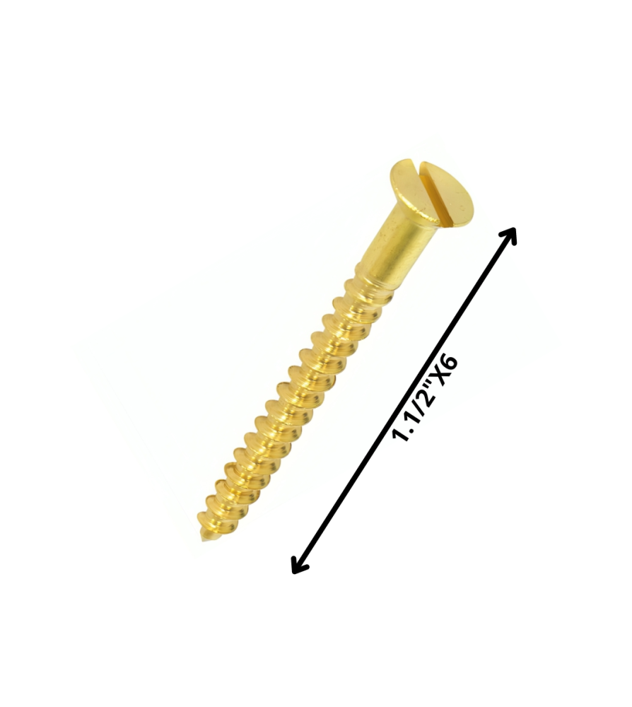 Tornillo Madera Cabeza Plana 11/2 X 6