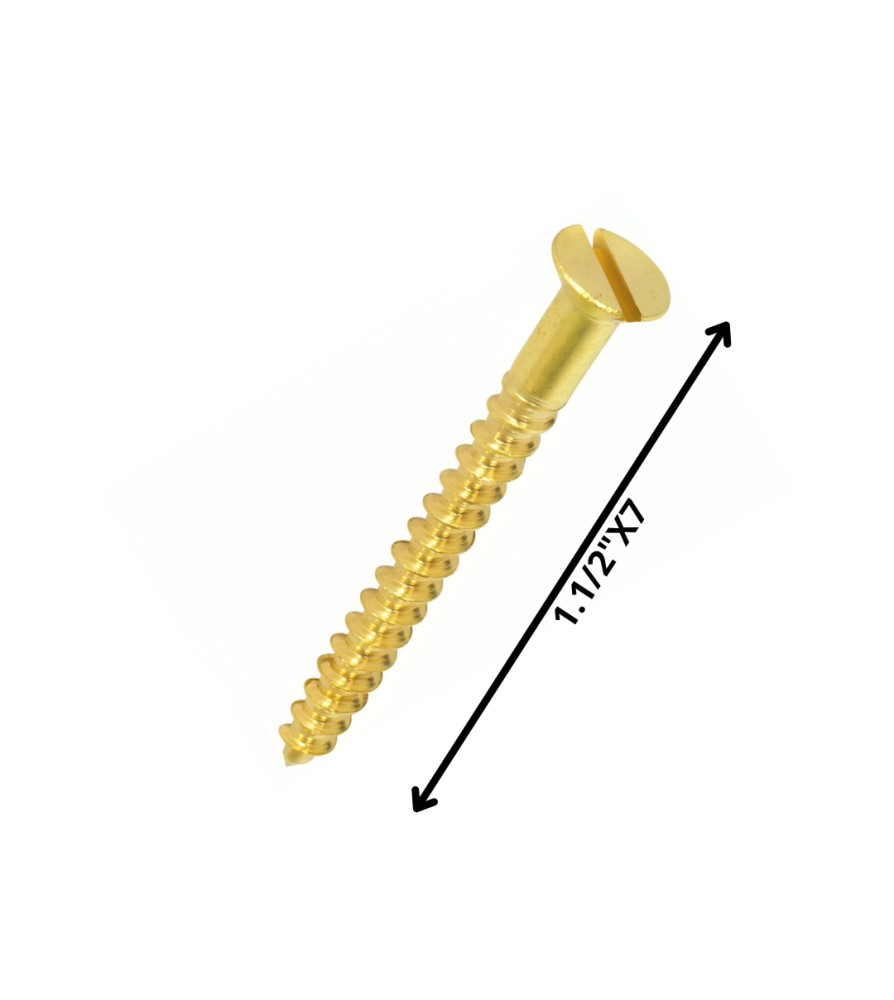 Tornillo Madera Cabeza Plana 11/2 X 7
