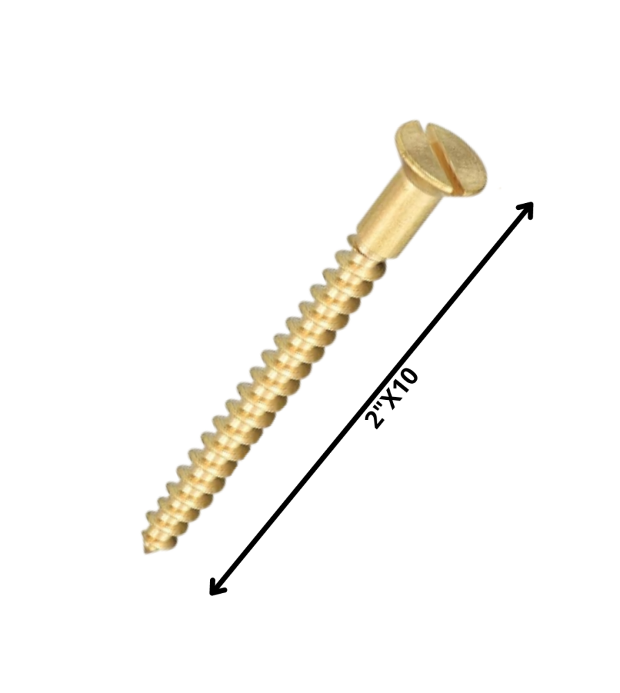 Tornillo Madera Cabeza Plana 2 X 10