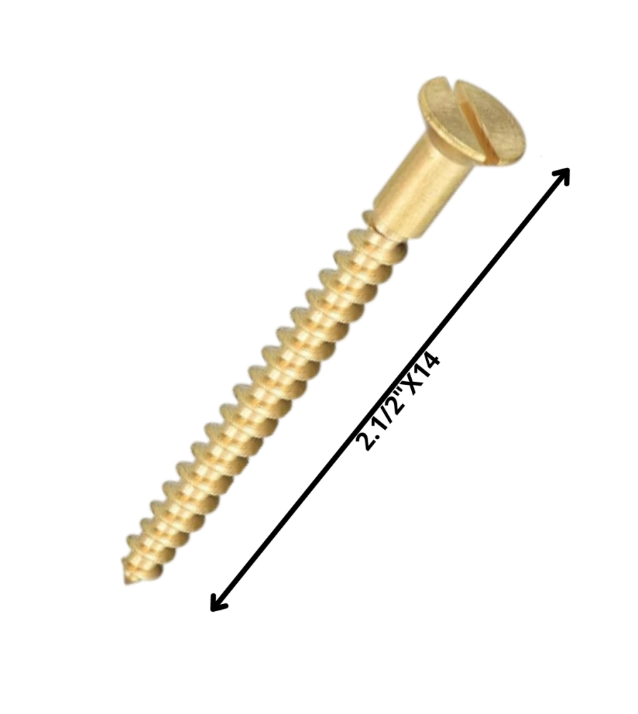 Tornillo Madera Cabeza Plana 21/2 X 14