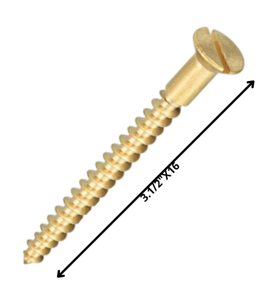 Tornillo Madera Cabeza Plana 31/2 X 16