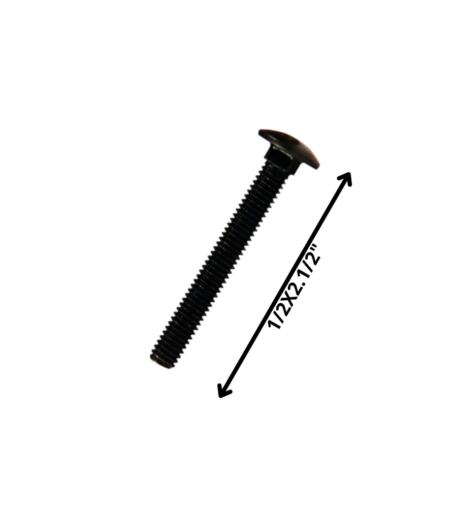 Perno Coche Hilo Corriente Negro (12) 1/2 X 2 1/2