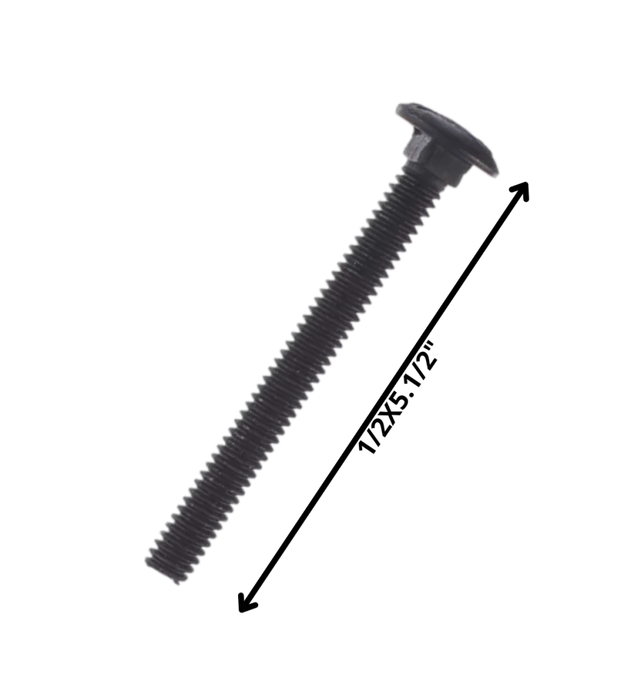 Perno Coche Hilo Corriente Negro (12) 1/2 X 5 1/2