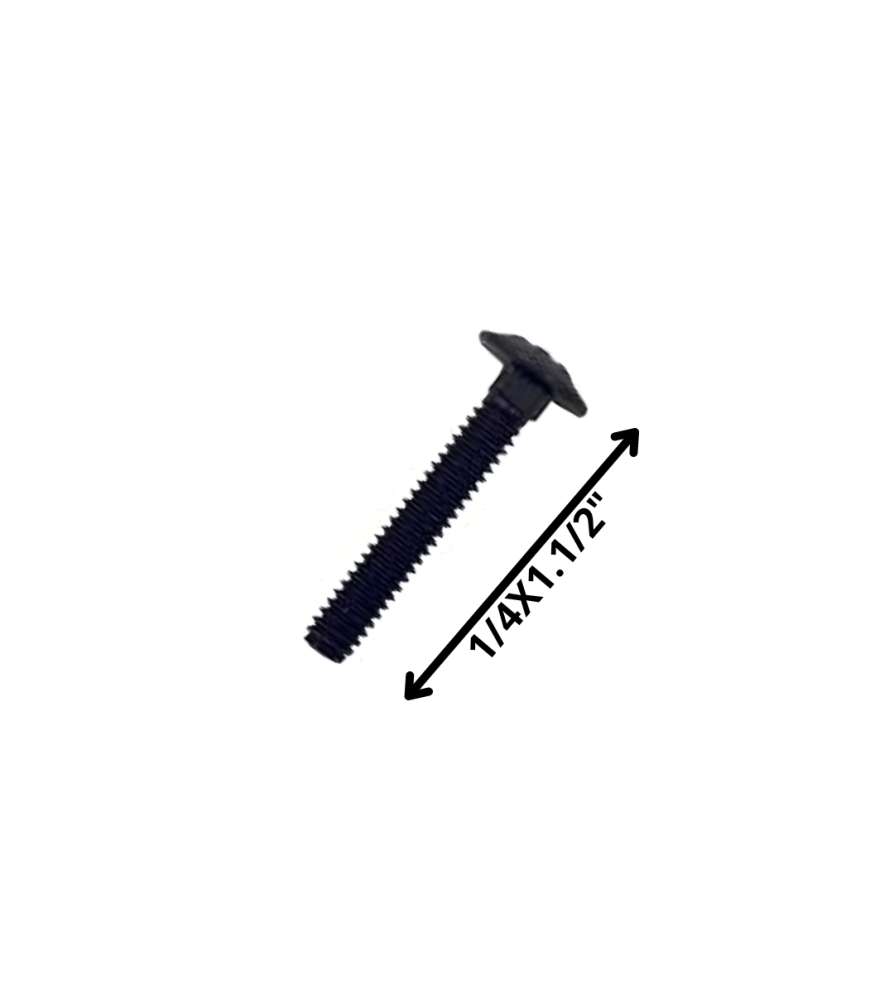Perno Coche Hilo Corriente Negro (06) 1/4 X 1 1/2