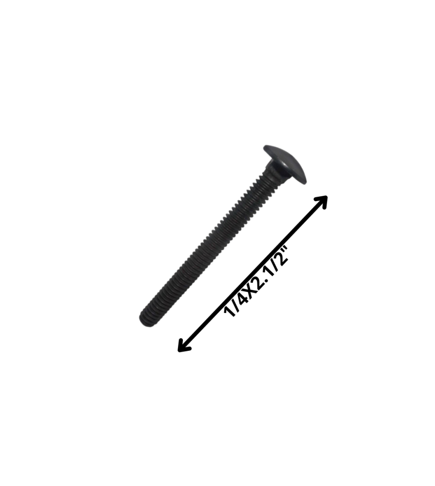 Perno Coche Hilo Corriente Negro (06) 1/4 X 2 1/2