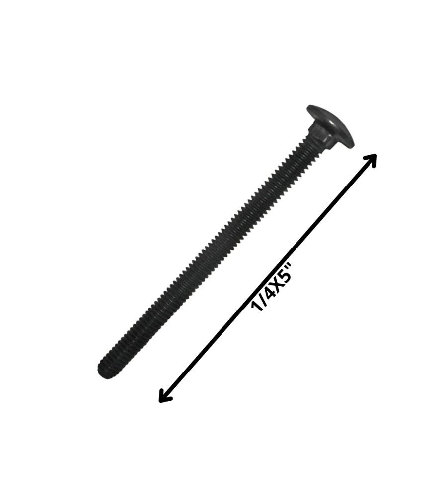 Perno Coche Hilo Corriente Negro (06) 1/4 X 5