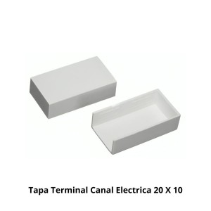 TAPA TERMINAL CANAL ELECTRICA 20 X 10