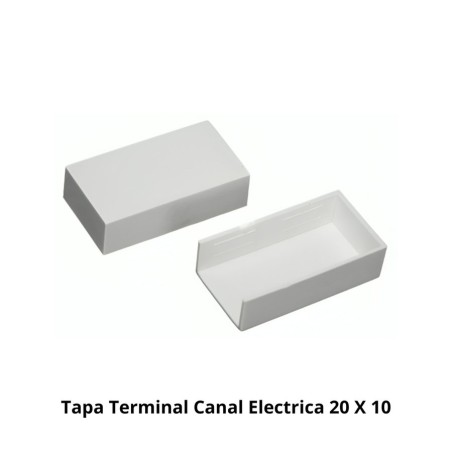 TAPA TERMINAL CANAL ELECTRICA 20 X 10
