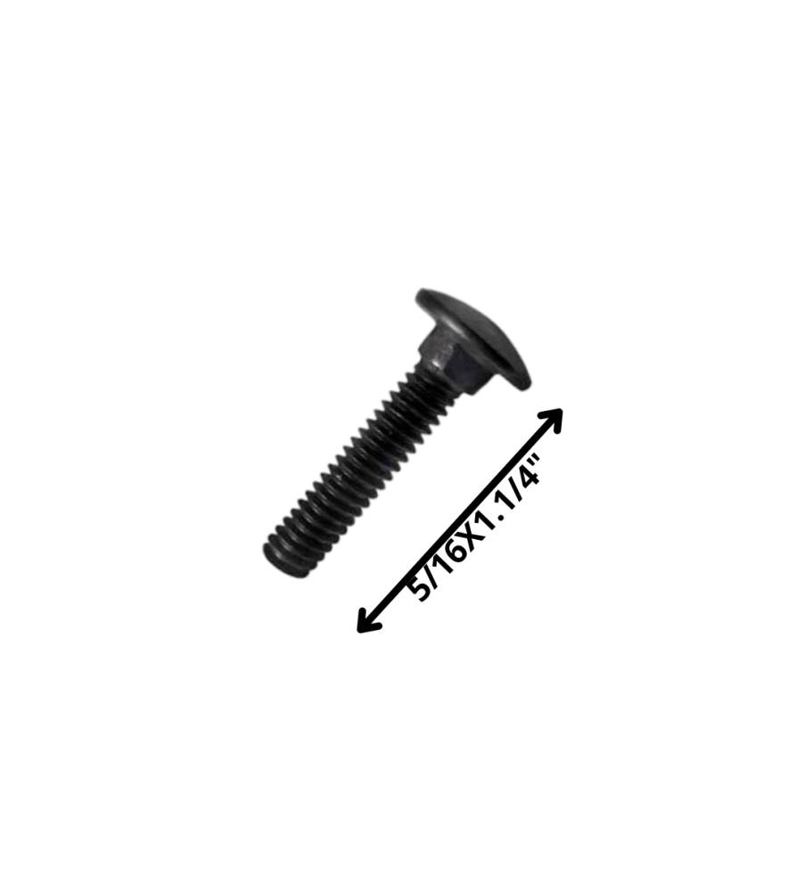 Perno Coche Hilo Corriente Negro (08) 5/16 X 1 1/4