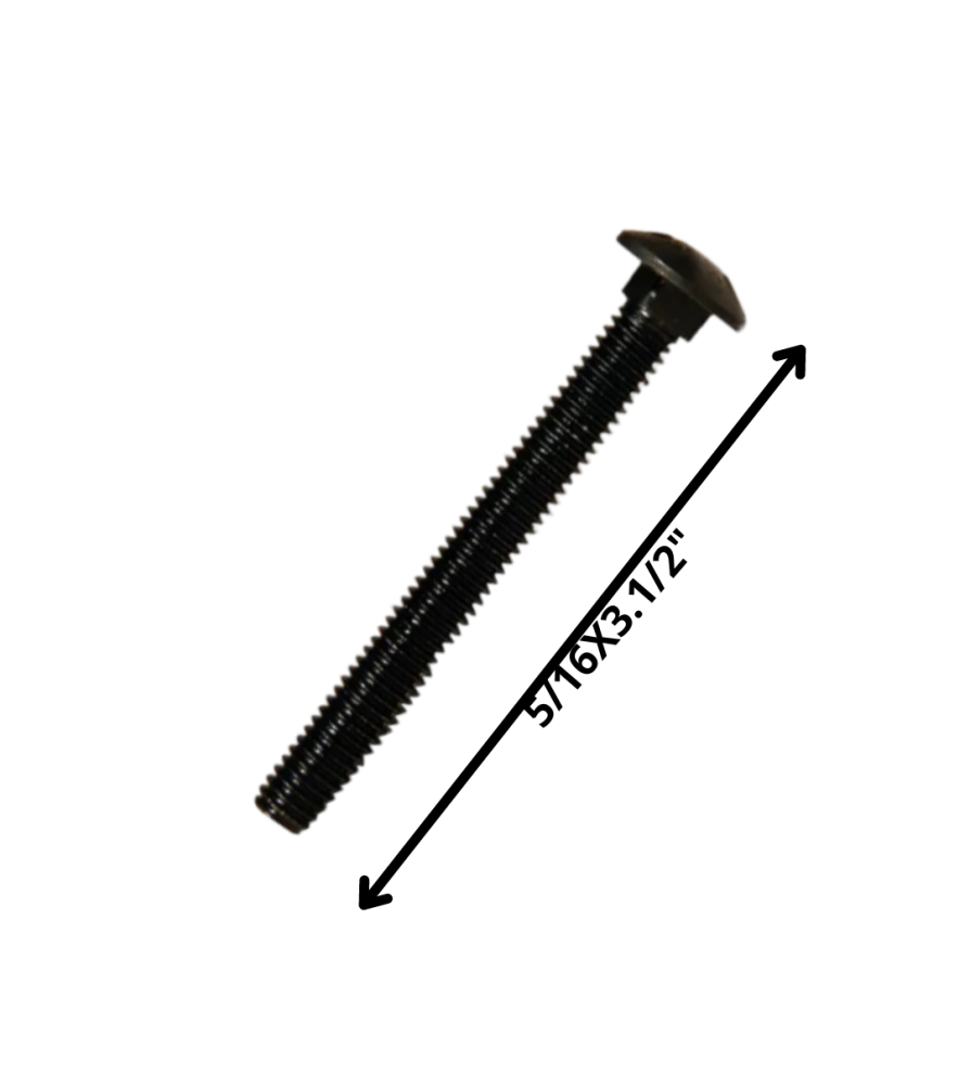 Perno Coche Hilo Corriente Negro (08) 5/16 X 3 1/2